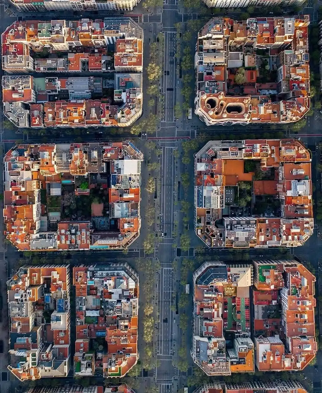 تصاویر؛ سفری به قلب معماری مدرنیسم؛ کازا میلا از زمین و آسمان در قاب دوربین عکاسان