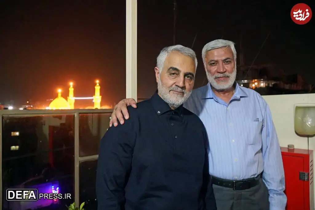 عکس| سفر در زمان؛ «سردار سلیمانی و ابومهدی مهندس» در بین الحرمین؛ دهه 90