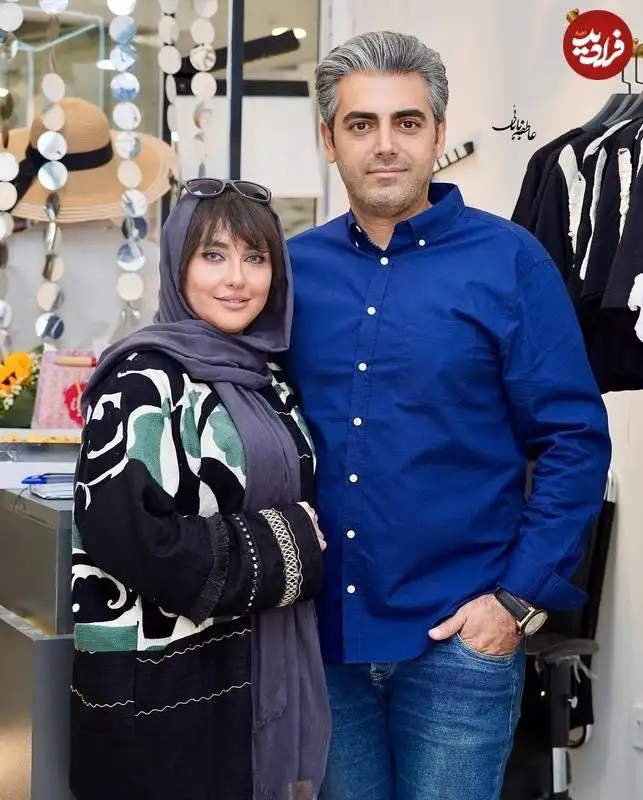 عکس| سفر زمان؛ «جواد جوادی» (سریال بچه مهندس) در کنار همسرش «ندا دیبا»