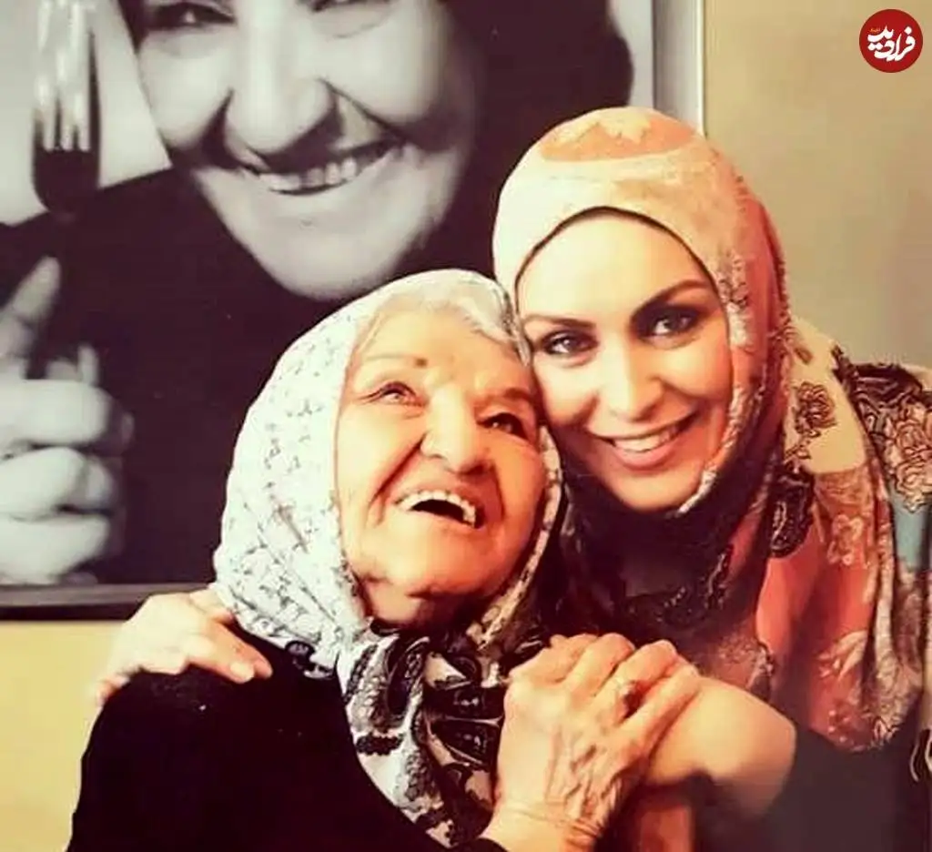 عکس| سفر در زمان؛ «ماهچهره خلیلی در کنار مادربزرگ اش پروین سلیمانی»؛ دهه 80