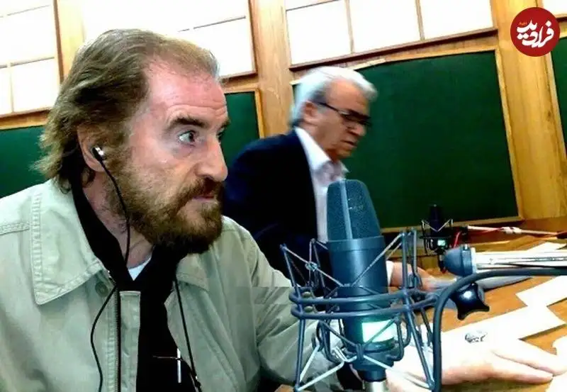 عکس| سفر به تاریخ؛ چهرۀ «شرحبیل» (سریال مختارنامه) در اتاق دوبله؛ دهۀ 80