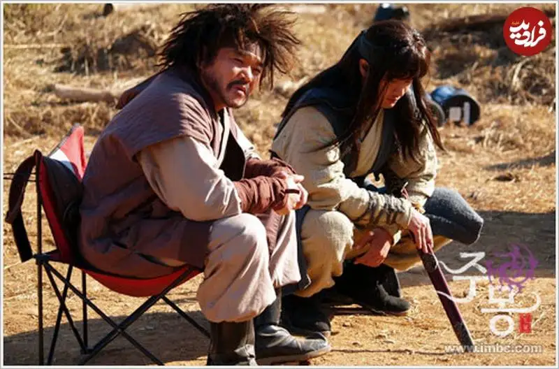 عکس| سفر به تاریخ؛ «هیوبو و ماکاک» در پشت صحنه سریال «جومونگ»