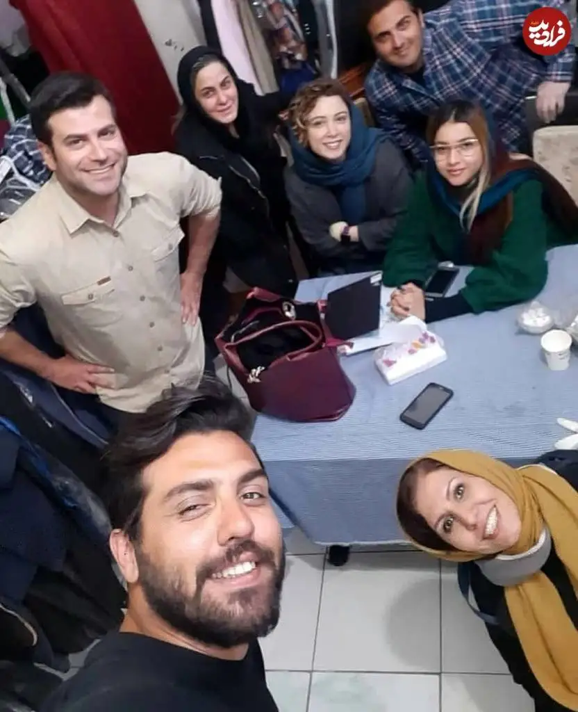 عکس| سفر در زمان؛ «تینا، جواد و مسعود» در پشت صحنه سریال بچه مهندس 3؛ سال 99
