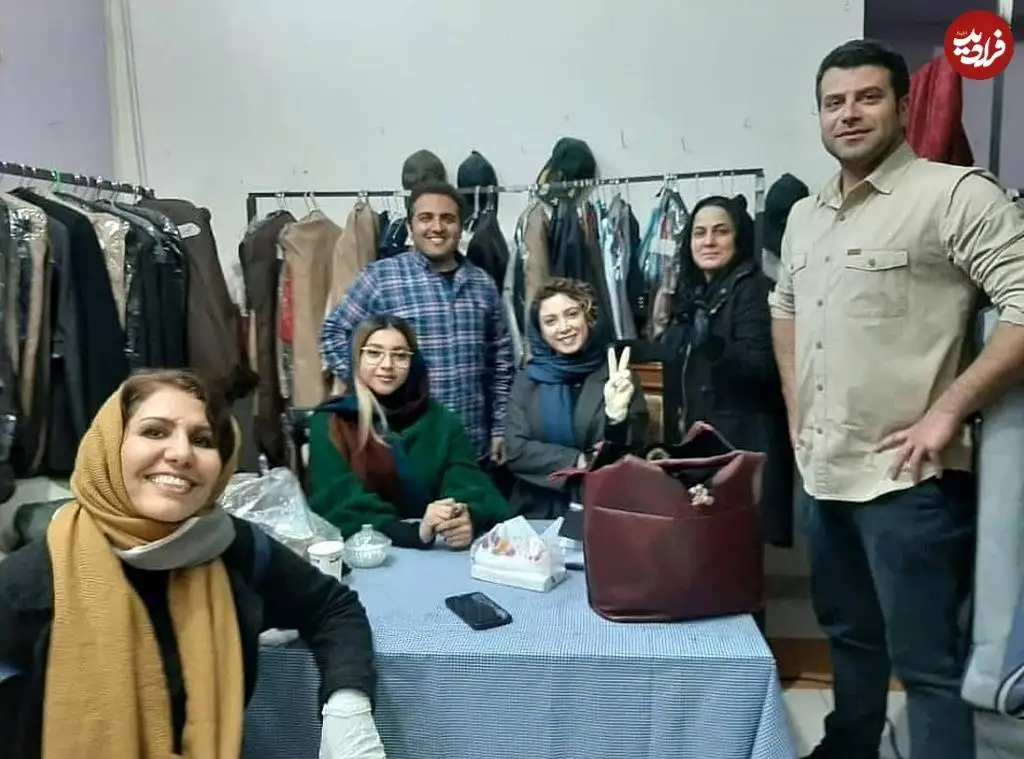 عکس| سفر در زمان؛ «تینا، جواد و مسعود» در پشت صحنه سریال بچه مهندس 3؛ سال 99