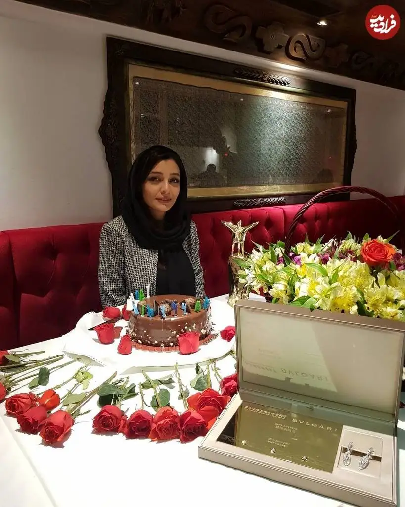 عکس| سفر در زمان؛ «نسرین» سریال محکوم در جشن تولد 38 سالگی اش؛ سال 96