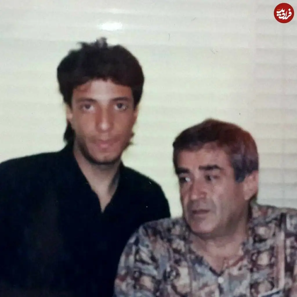 عکس| سفر در زمان؛ «امیر جعفری» در کنار حمید سمندریان در 23 سالگی؛ سال 70