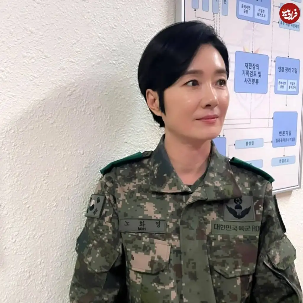 عکس| سفر در زمان؛ «بانو یوها» سریال جومونگ در لباس ارتش کره جنوبی؛ سال 1401