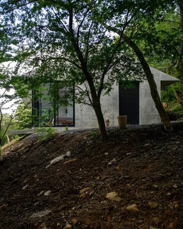 تصاویر؛ معماری خاص ویلای ژاپنی در قلب جنگل