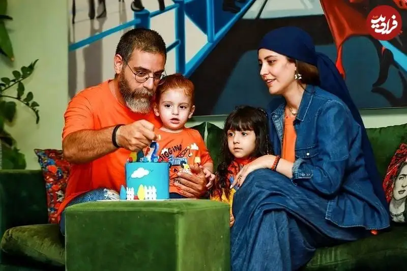 عکس| سفر زمان؛ چهرۀ «طوبی» (سریال طوبی) در جشن تولد دوسالگی پسرش