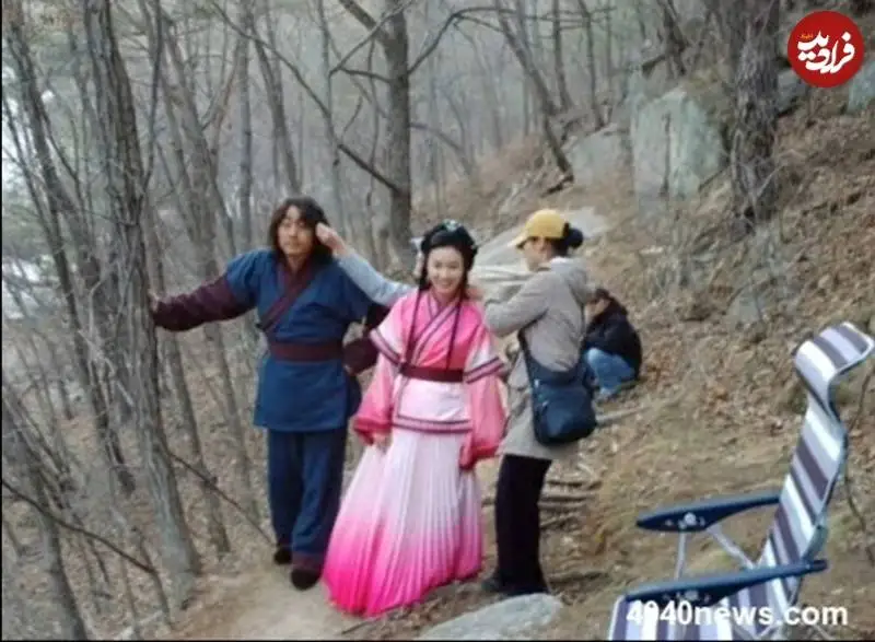 عکس| سفر به تاریخ؛ «بانو یوها و شوهر اولش هموسو» در پشت صحنه سریال «جومونگ»