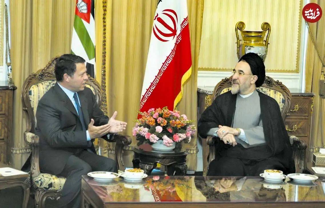 عکس| سفر در زمان؛ دیدار «ملک عبدلله دوم، پادشاه اردن با خاتمی» در تهران؛ سال 82