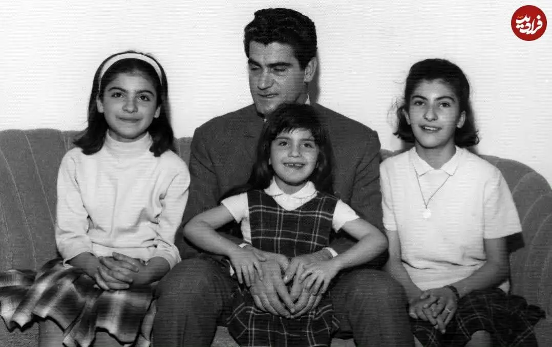 عکس| سفر در زمان؛ «ویگن» در جوانی و در کنار دختران اش؛ دهه 40
