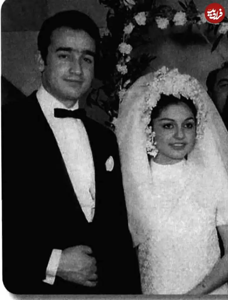 عکس| سفر در زمان؛ مراسم عقد «فائقه آتشین و محمود قربانی»؛ سال 1346