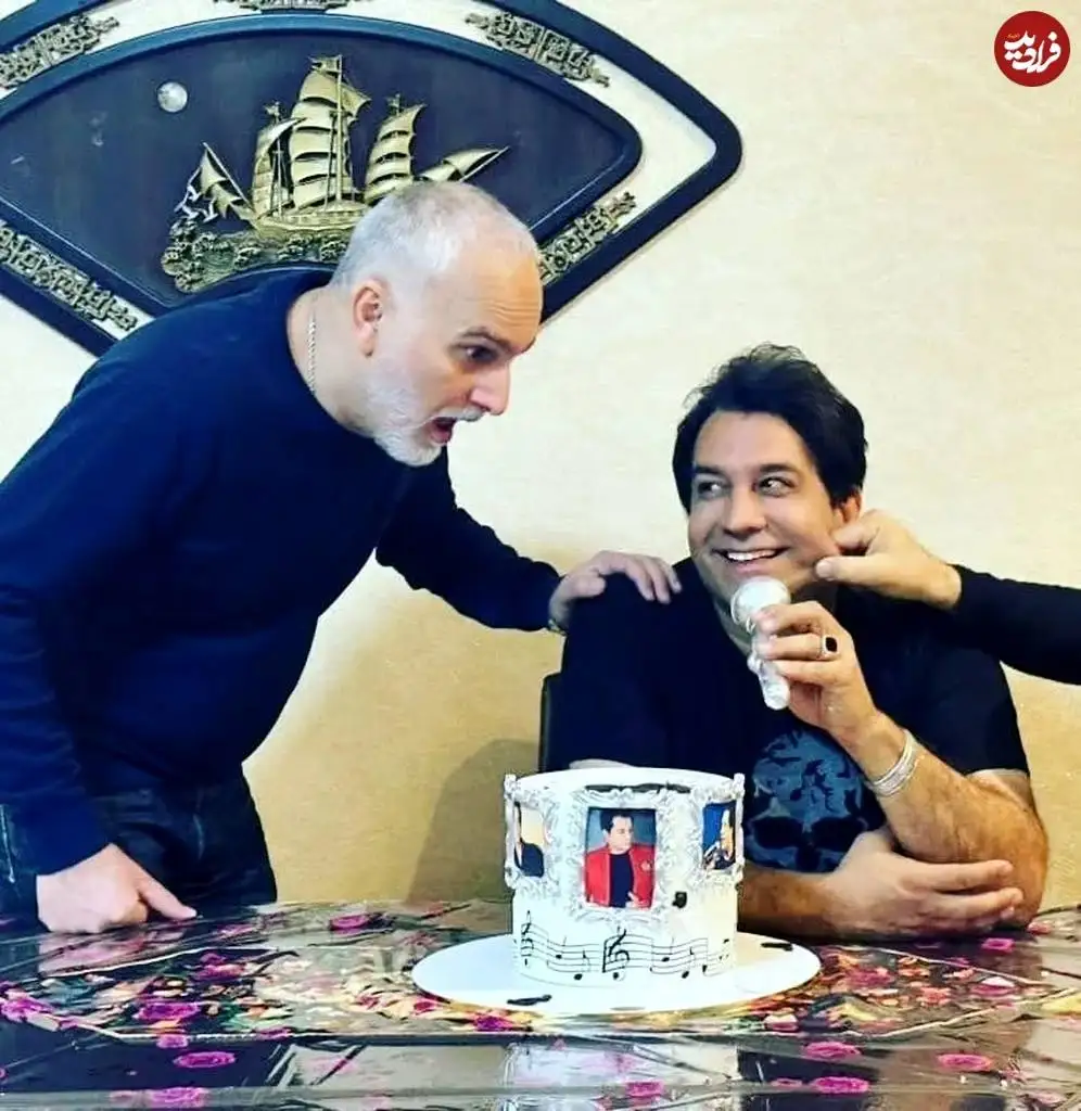 عکس| سفر در زمان؛ «بیژن بنفشه خواه» در جشن تولد «امید جهان»؛ سال 1402