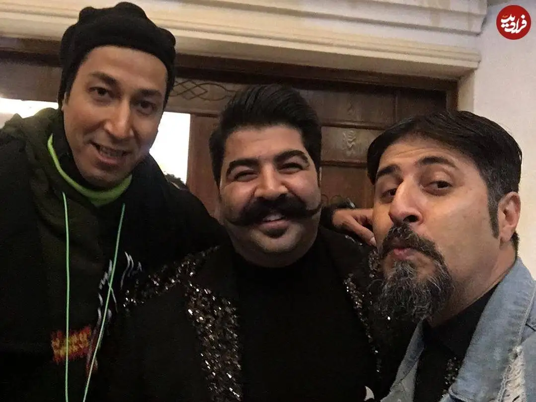عکس| سفر در زمان؛ «بهتاش، رحمت و بهنام بانی» در پشت صحنه سریال پایتخت 6؛ سال 99