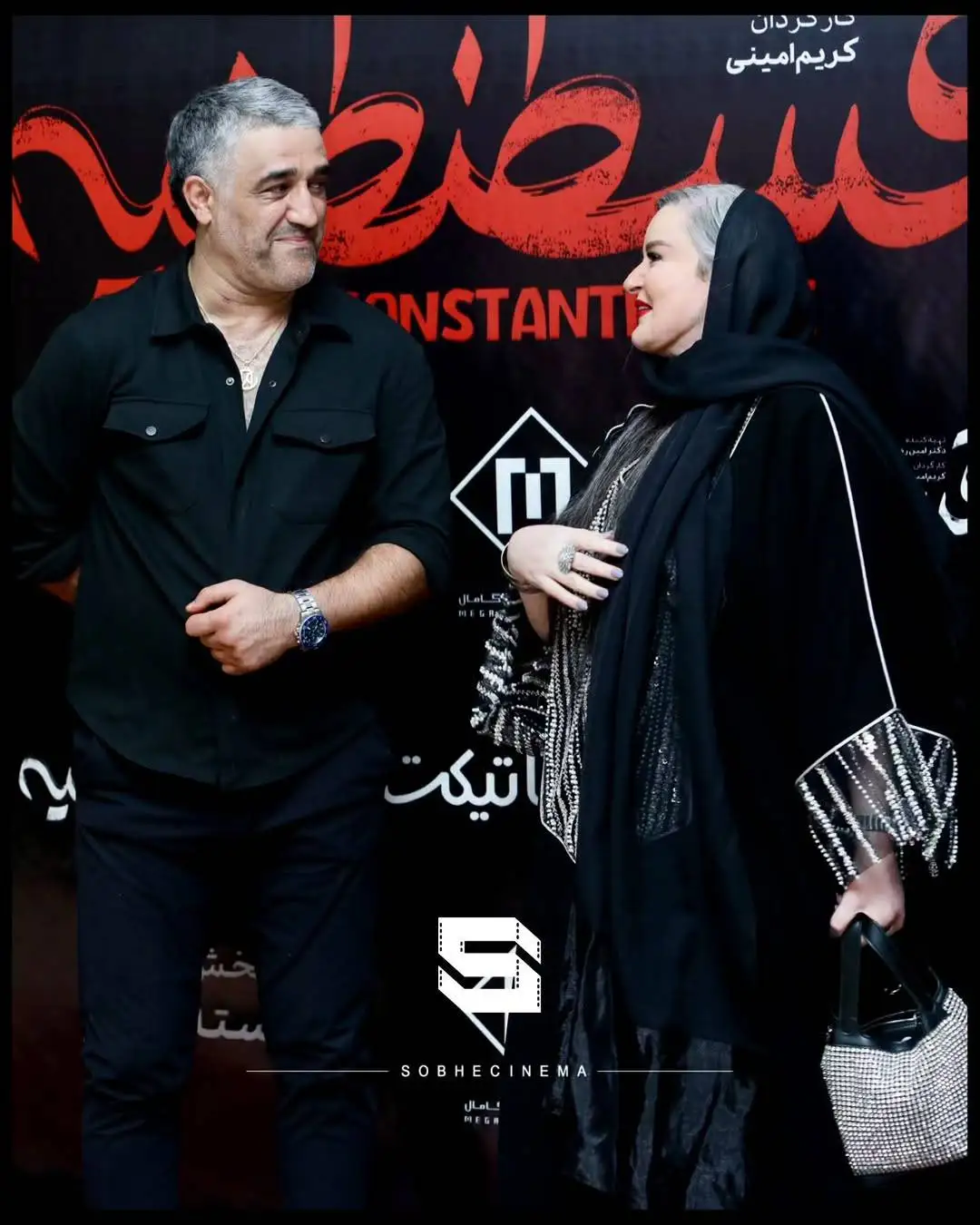 عکس؛ نعیمه نظام دوست و پژمان جمشیدی در یک مراسم هنری