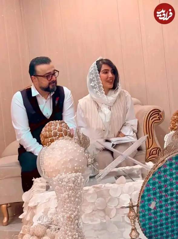 عکس| سفر در زمان؛ «مونا کرمی و سپند امیرسلیمانی» در مراسم عقدشان؛ سال 1403