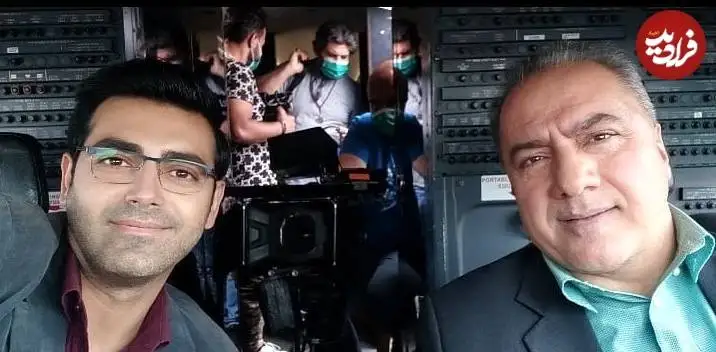 عکس| سفر در زمان؛ «جواد و دکتر توفیقی» در پشت صحنه سریال بچه مهندس 4؛ چهار سال قبل