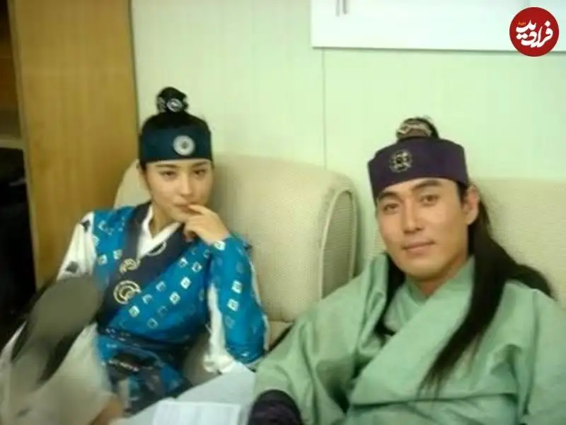 عکس| سفر به تاریخ؛ «سوسانو» و شوهر اولش «اوته» در اتاق استراحت سریال «جومونگ»