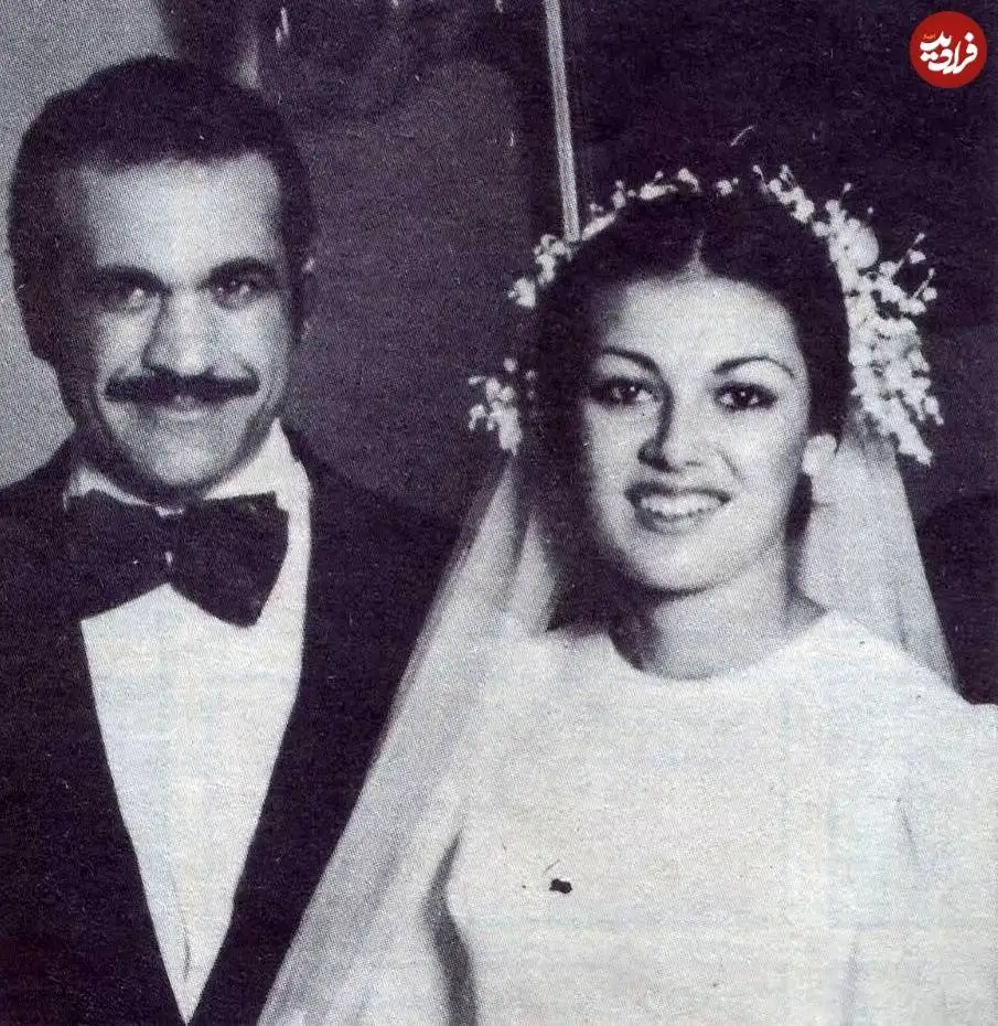 عکس| سفر در زمان؛ «فریدون فرخزاد و ترانه سندوزی» در مراسم عروسی شان؛ سال 52