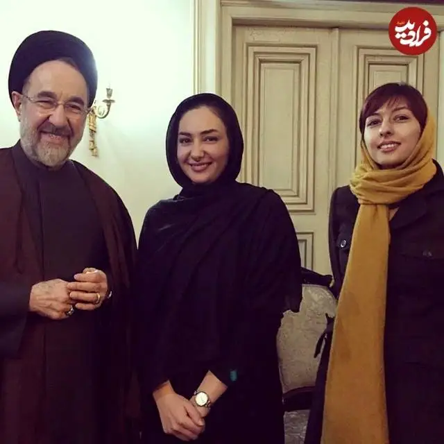 عکس| سفر در زمان؛ «هانیه توسلی» در کنار «سیدمحمد خاتمی»؛ سال 1393