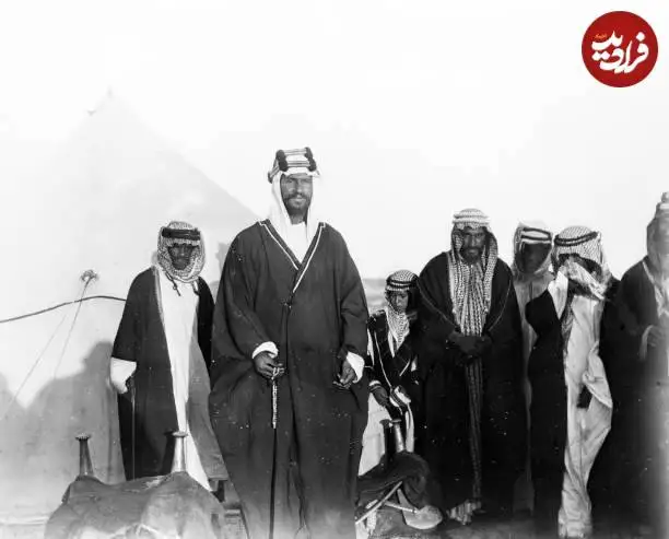 عکس| سفر در زمان؛ «ملک عبدالعزیز» اولین پادشاه عربستان در 34 سالگی؛ سال 1289