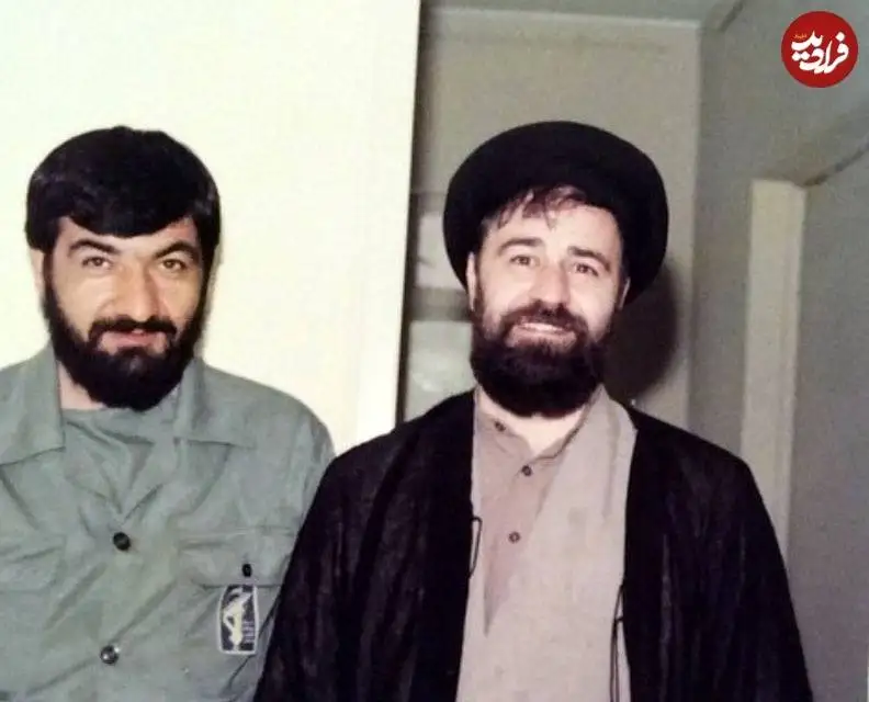 عکس| سفر در زمان؛ «سیداحمد خمینی و محسن رضایی» در دفتر امام خمینی؛ دهه 60