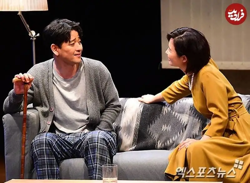 عکس| سفر زمان؛ «مدیر سایونگ» با پیژامه روی صحنه تئاتر؛ 10 سال بعد از سریال «جومونگ»