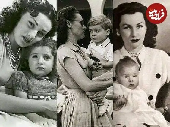 عکس| سفر در زمان؛ «فوزیه، ملکه مصری ایران» در کنار سه فرزندش در کودکی
