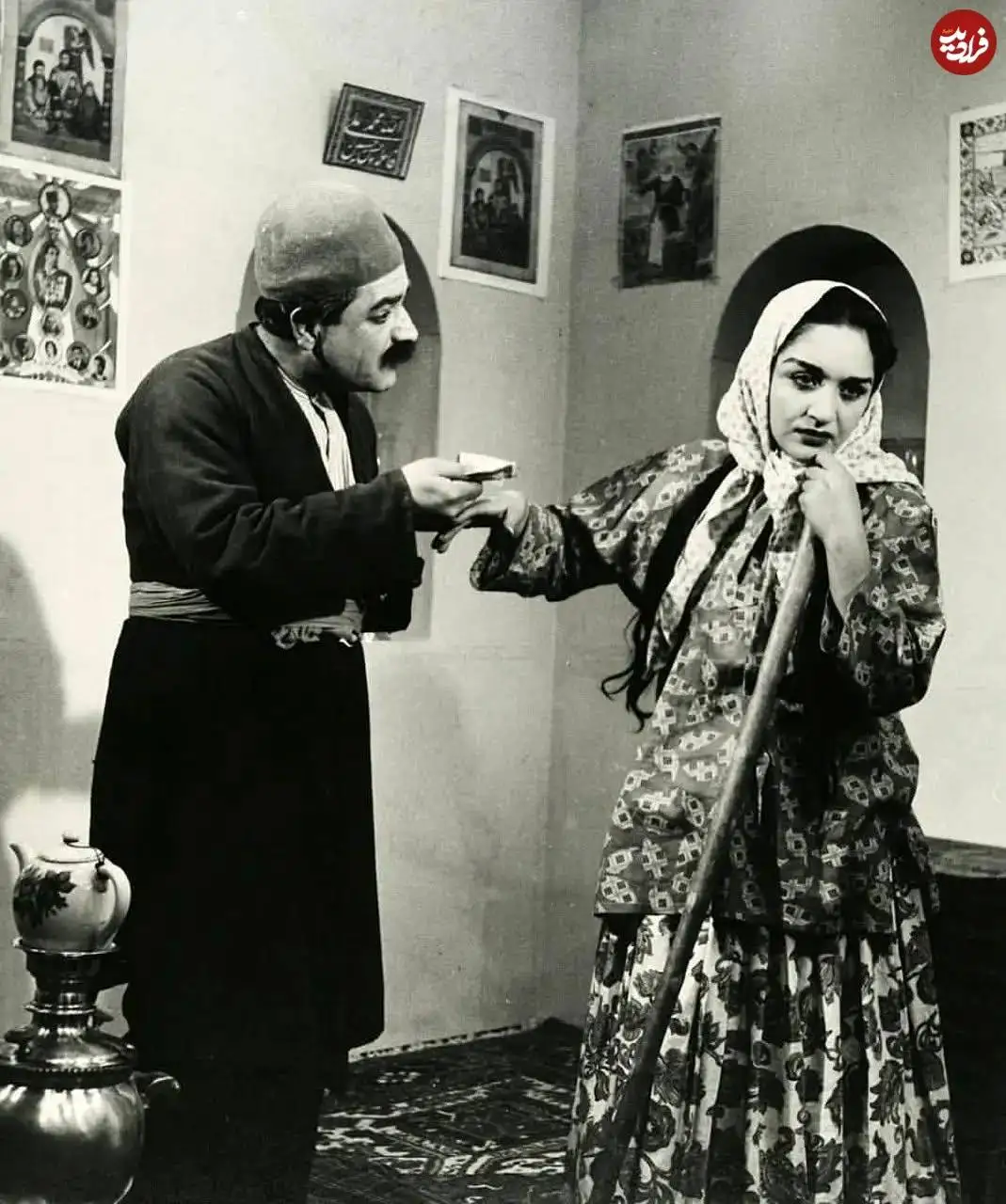 عکس| سفر در زمان؛ «شهلا ریاحی در کنار احمد قدکچیان»؛ سال 1332