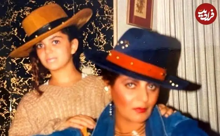 عکس| سفر در زمان؛ «رامش (آذر محبی) به همراه خواهرزاده اش سمیرا؛ دهه 50