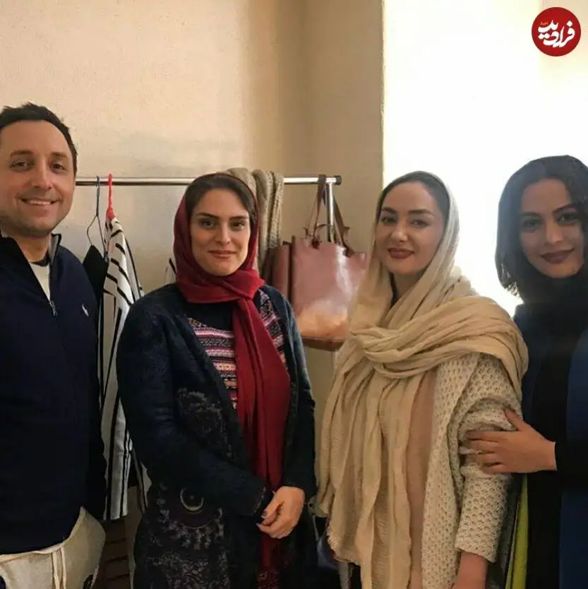 عکس| سفر در زمان؛ «هانیه توسلی، مارال فرجاد و امیرحسین رستمی» در پشت صحنه یک تئاتر؛ سال 97