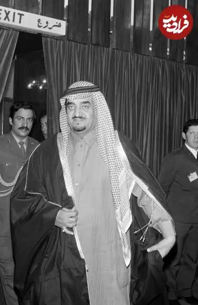 عکس؛ سفر در زمان؛ ملک فهد، پادشاه عربستان در اجلاس اوپک در الجزیره؛ سال 1353