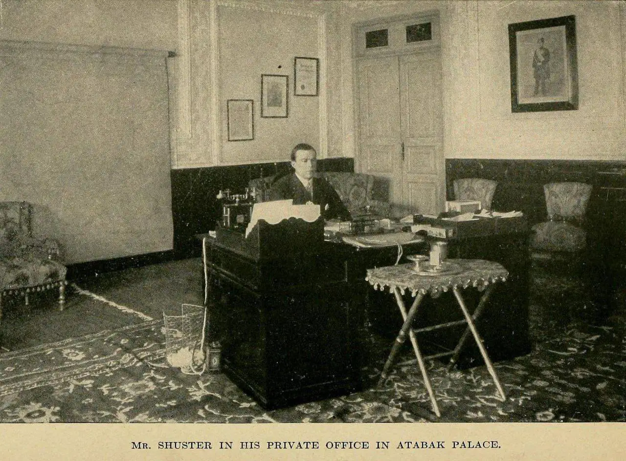 عکس؛ سفر در زمان؛ اتاق مورگان شوستر (مستشار آمریکایی) در کاخ اتابک