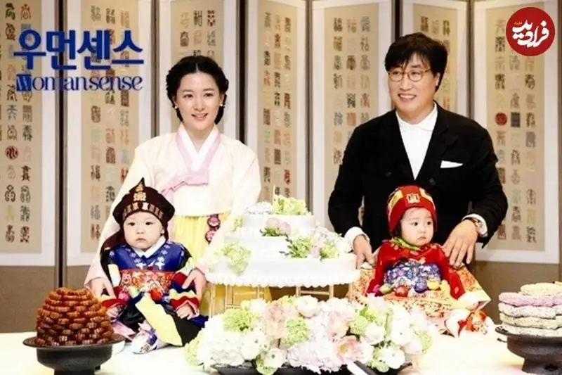 عکس| سفر زمان؛ «یانگوم» و همسرش در جشن تولد یک سالگی دوقلوهایشان؛ 13 سال قبل