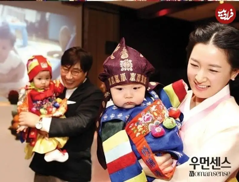 عکس| سفر زمان؛ «یانگوم» و همسرش در جشن تولد یک سالگی دوقلوهایشان؛ 13 سال قبل