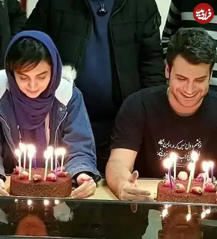 عکس| سفر زمان؛ «جواد و مرضیه» در یک جشن کوچک در پشت صحنه «بچه مهندس»