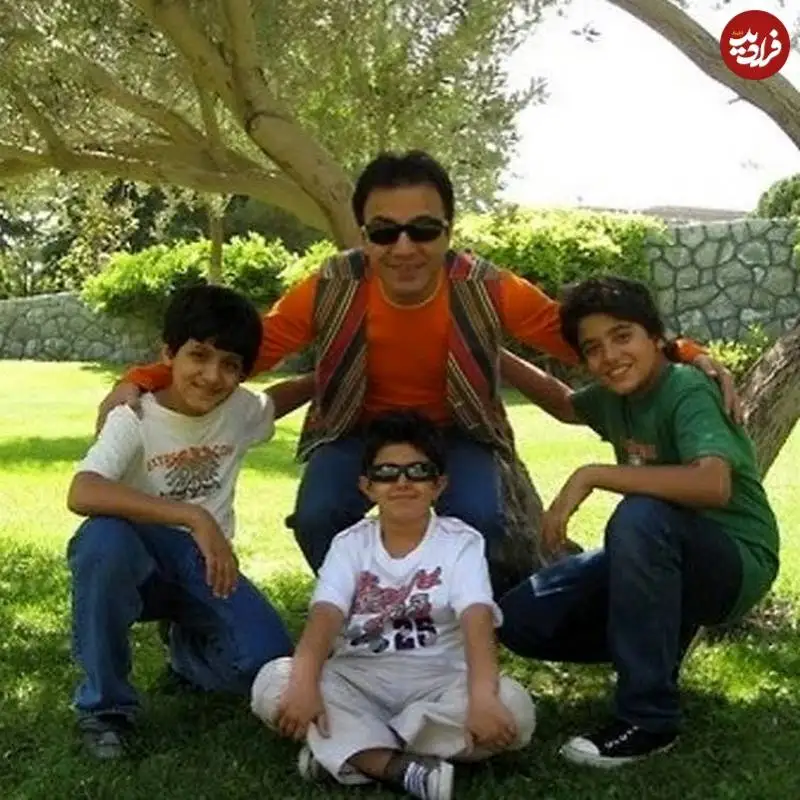 عکس| سفر زمان؛ چهرۀ «بهروز» (بچه مهندس 4) در 11 سالگی در کنار «عموپورنگ و امیرمحمد»