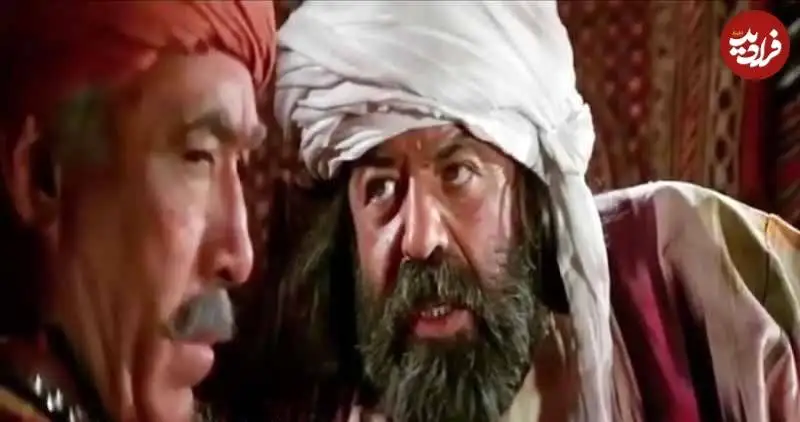 عکس| سفر به تاریخ؛ «حمزه» (فیلم محمد رسول الله) در کنار «محمدعلی کشاورز» در یک فیلم ایرانی-آمریکایی