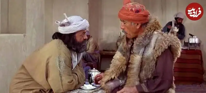 عکس| سفر به تاریخ؛ «حمزه» (فیلم محمد رسول الله) در کنار «محمدعلی کشاورز» در یک فیلم ایرانی-آمریکایی