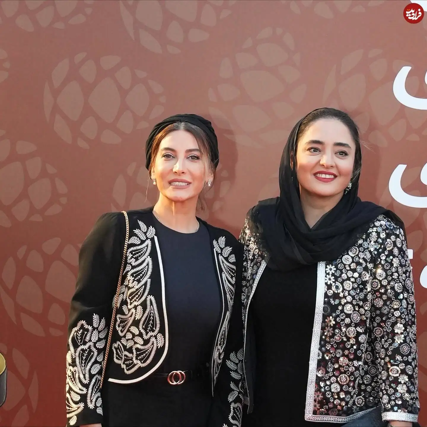 عکس| چهره پربیننده روز؛ «فریبا نادری و نرگس محمدی» با تیپ متفاوت در سلیمانیه عراق