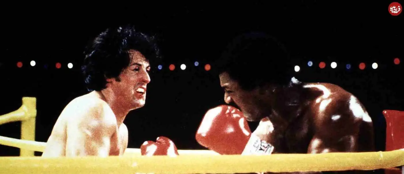 عکس؛ سفر در زمان؛ سیلوستر استالونه در نمایی از فیلم راکی؛ سال 1354