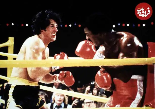 عکس؛ سفر در زمان؛ سیلوستر استالونه در نمایی از فیلم راکی؛ سال 1354