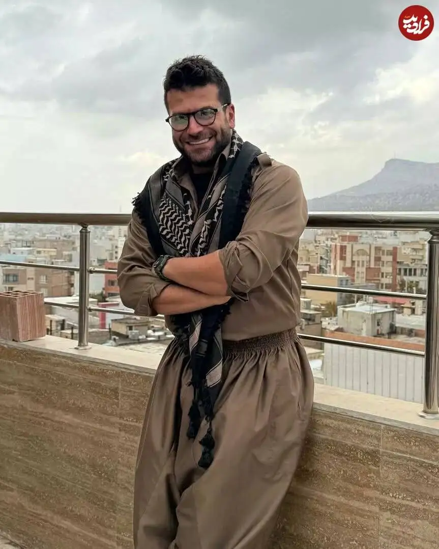 عکس| سفر در زمان؛ «جواد» سریال بچه مهندس 3 با لباس کردی در ایلام؛ سال 1403