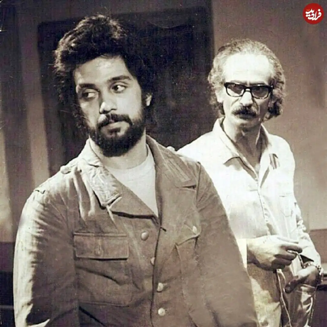 عکس| سفر در زمان؛ «کیومرث ملک مطیعی در کنار داریوش اقبالی»؛ سال 1356