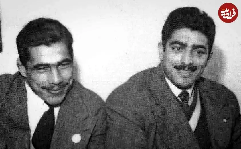عکس| سفر در زمان؛ چهره خندان «تختی و فردین» در کنار هم؛ دهه 30