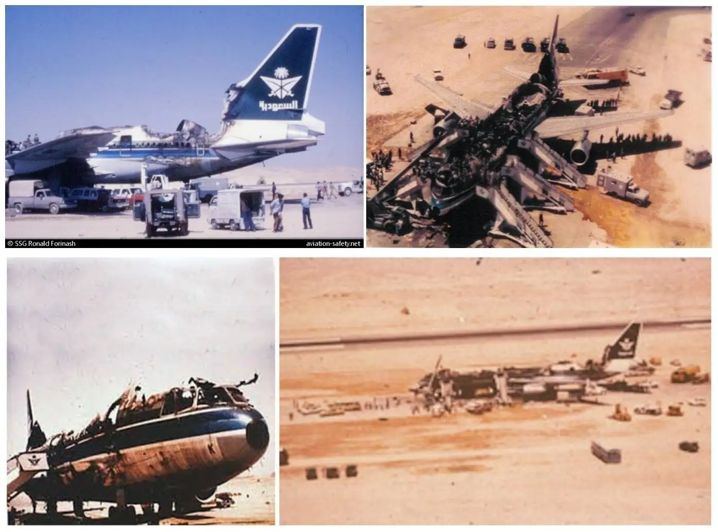 تصاویر؛ عجیب ترین فاجعه هوایی عربستان: هواپیما سالم فرود آمد ولی همه 301 مسافرش مُردند! 