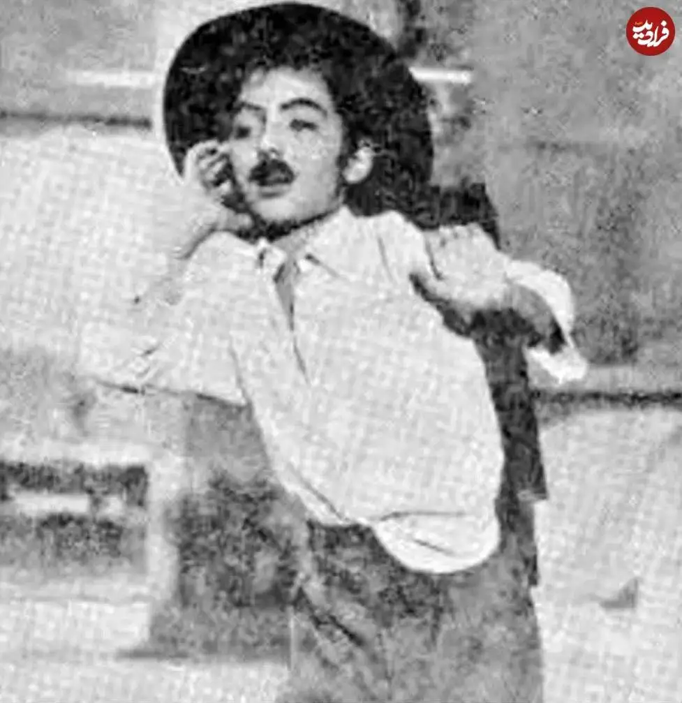 عکس| سفر در زمان؛ «فائقه آتشین» با سبیل و تیپ لاتی در کودکی؛ سال 1338
