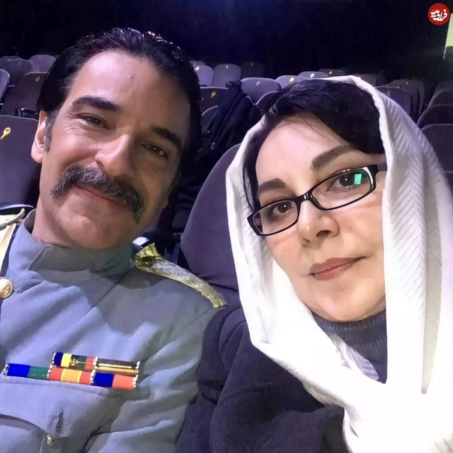 عکس| سفر در زمان؛ «جبرئیل» سریال یوسف پیامبر در کنار همسرش؛ سال 1400