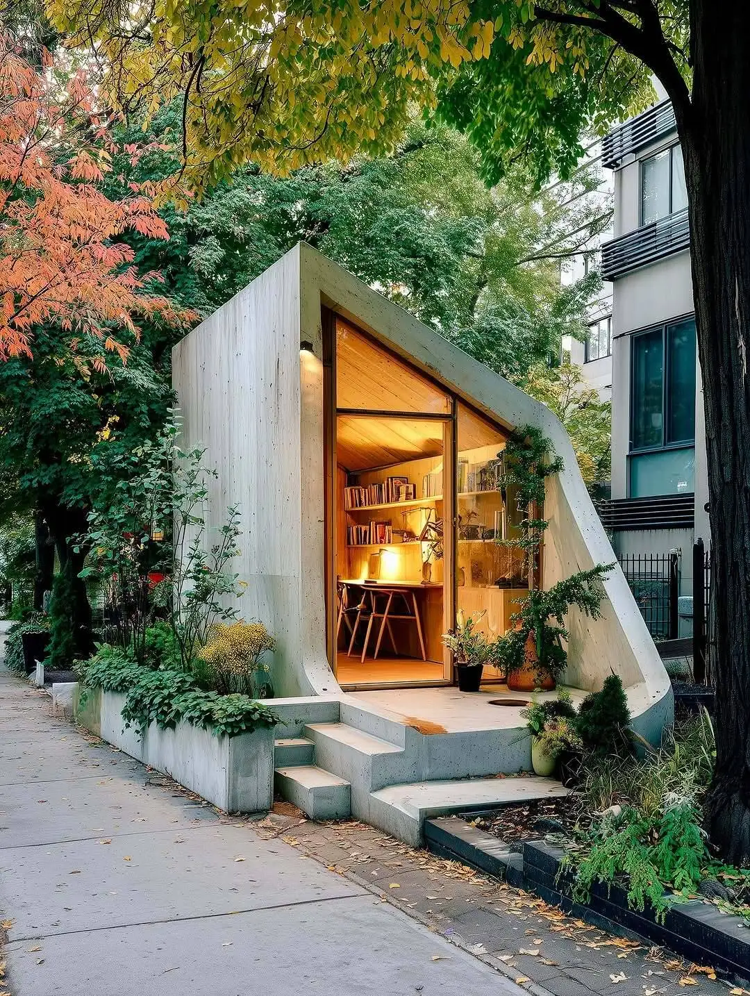 تصاویر؛ آینده معماری با هوش مصنوعی؛ رونمایی از کانسپت «اتاقک نویسندگی» با میدجرنی